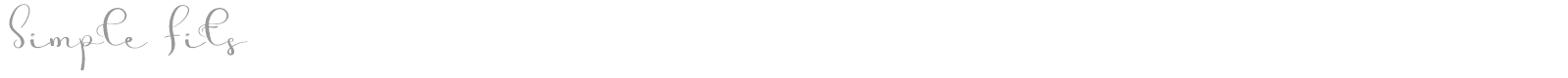 Simple Fits font preview